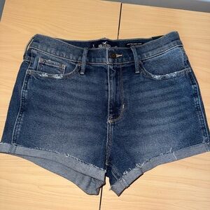 Hollister Women's Dark Blue Jean Shorts